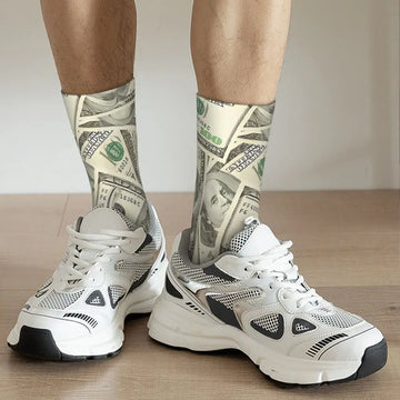 100 Dollar Bills Socks