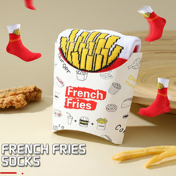 French Fry Theme Socks