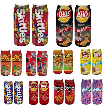 Happy Snack Theme Socks